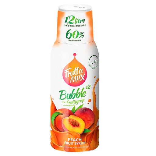 Sirup do Soda FruttaMax BROSKYŇOVÝ karbonizátor 500 ml na 12 l