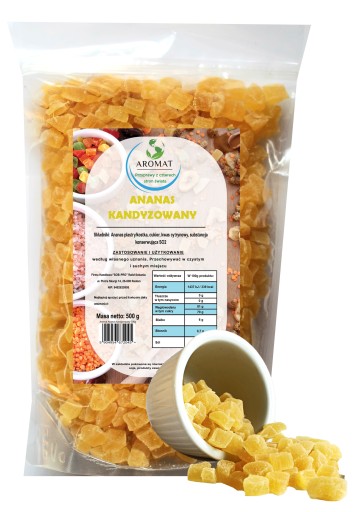 PRÍCHUŤ KANDIDOVANÝ ANANÁS KOCKA 500G LAHODNÝ