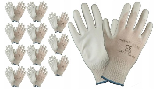 Polyuretánové pracovné rukavice Nylon Urgent 1008 Flexibilná odolnosť 7