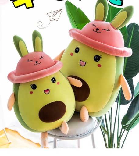 PLYŠOVÝ HRAČKA AVOKÁDO MASKOT VANKÚŠOK 35cm