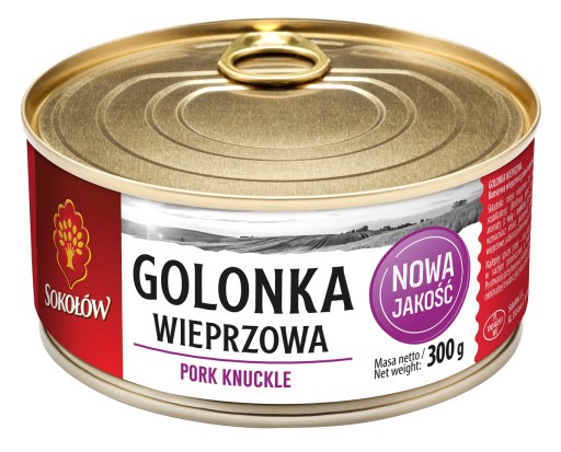 Bravčová stopka, 70% mäsová konzerva Sokołów 300g