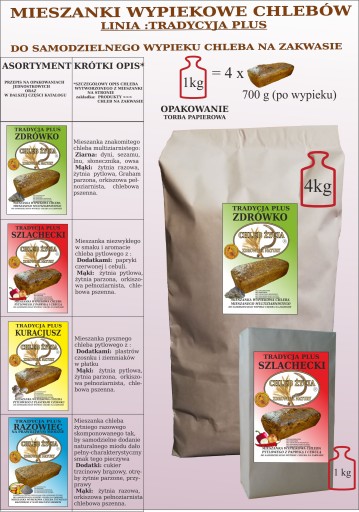 ZMES NA PEČENIE STARÉHO POĽSKÉHO ŽIVOTNÉHO CHLEBA 1,00 kg
