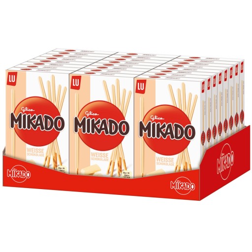 Mikádo tyčinky s bielou čokoládou 75g