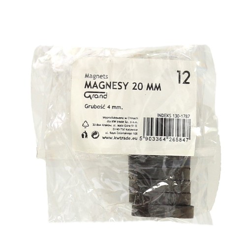 MAGNETY 20X4MM 12 KS GRAND