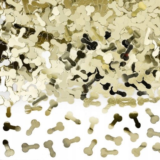 Konfetové penisy, zlaté, 30g
