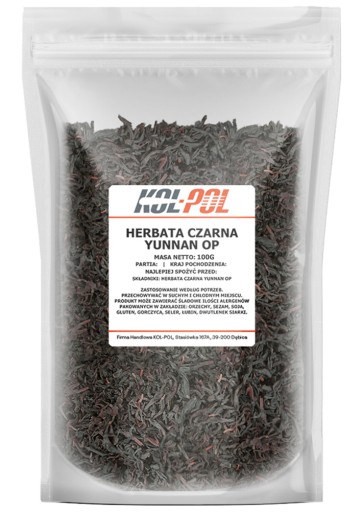 YUNNAN OP BLACK TEA 100g Prírodný sypaný list, kvalitný Kol-Pol
