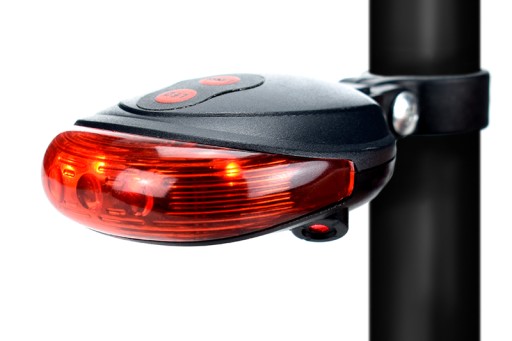 ZADNÁ BICYKELSKÁ LAMPA 9 REŽIMOV LASEROVÝ STROBOSKOP