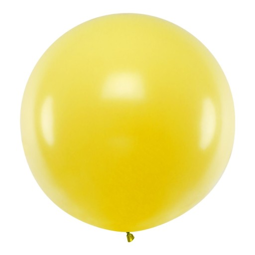 VEĽKÝ BALÓN VEĽKÁ GUĽA žltá pastelová XXL 100 cm na narodeninovú svadbu