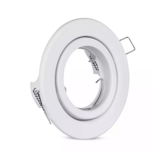 V-TAC GU10 Očko okrúhle pohyblivé biele VT-7227