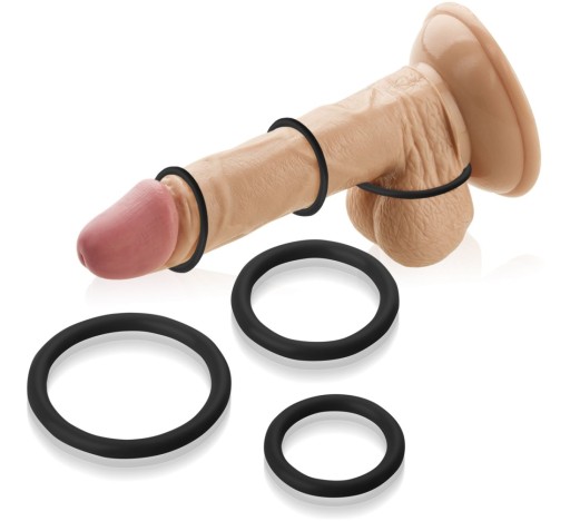 SADA 3 KUSOV Prsteň na PENIS SEMENNÍKY PREDKOŽKA