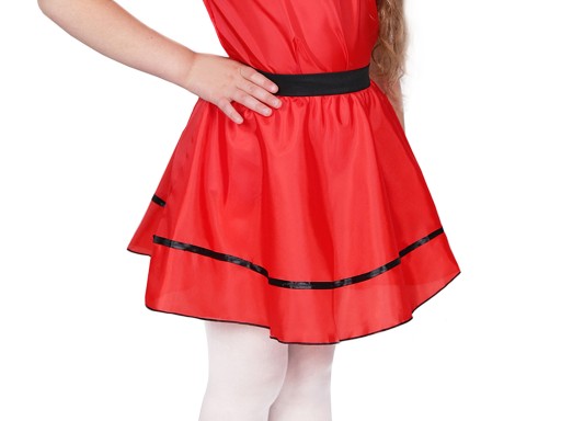 Elastická sukňa, ČERVENÝ outfit, 40 cm