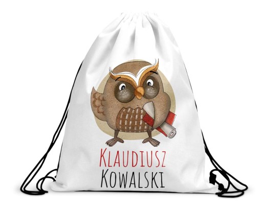 Taška na batoh do škôlky na topánky s názvom OWL