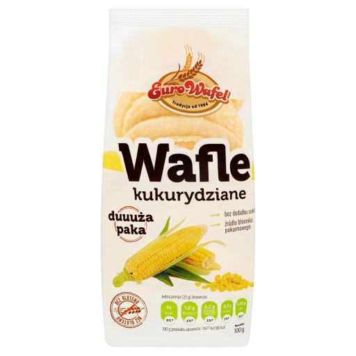 Kukuričné vafle 100g Eurowafel
