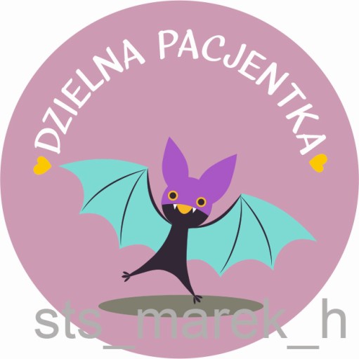Motivačné nálepky odvážny pacient VEĽKÉ 5 cm pre dievčatá 100 ks.