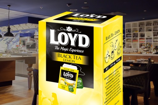 Horeca Black Express Lemon Tea for Gastronómia 20T LOYD Envelopes
