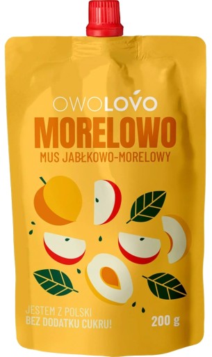 OWOLOVO Jablkovo-marhuľová pena 200 g | OVOCIE NATURAL bez CUKRU