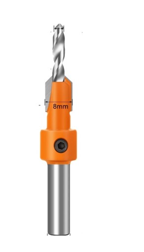 Zápustný vrták 3,2 mm 34 mm 60 mm HSS