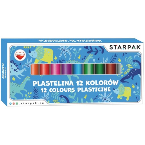 OKRUHÁ PLASTIKA 12 INTENZÍVNYCH ŠKOLSKÝCH FARIEB