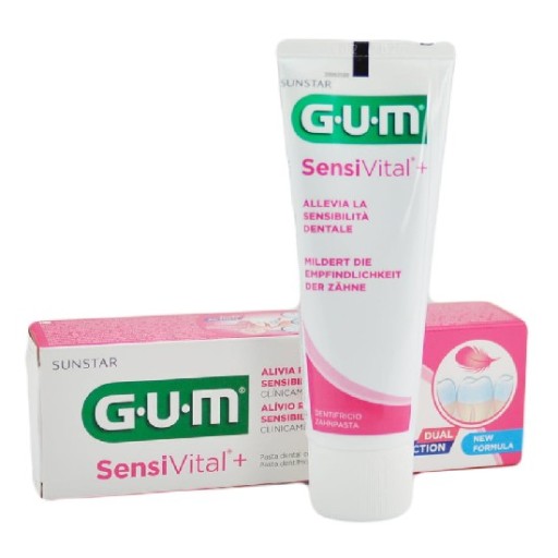 GUM SensiVital+ DUAL ACTION citlivá zubná pasta 75 ml