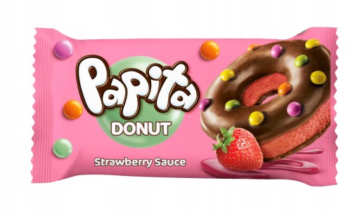 Papita Donut s príchuťou jahody 40 g