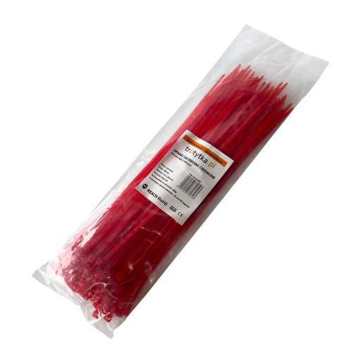 Sťahovacie pásky Sťahovacie pásky Sťahovacie pásky - 100 ksUV 3,6 x 250 mm, červená