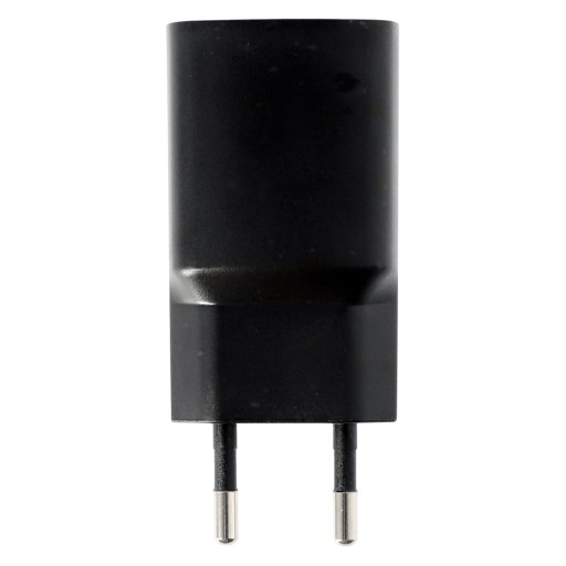 Napájací adaptér nabíjačky EU zástrčka USB-A čierna