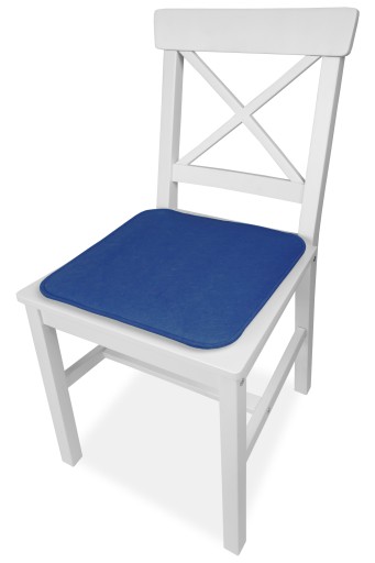 VANKÚŠ NA STOLIČKU 35x35 Z DEKORATÍVNEHO Štvorcového PLSTI, MODRÁ