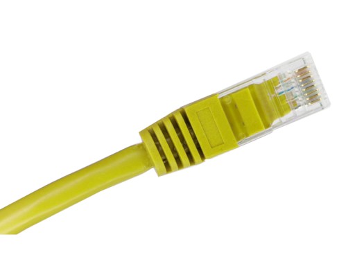 Sieťový kábel RJ45 U/UTP, kat. 6, žltý, 3 m, 1 kus