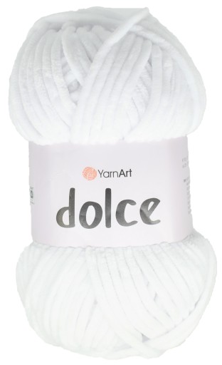 Priadza YarnArt Dolce, farba 741 White, 100 gramov