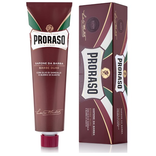 Krém na holenie v tube PRORASO Red Line 150ml Santalové drevo