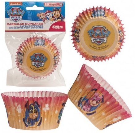 Papierové košíčky Muffinové košíčky Cupcakes Paw Patrol Birthday 25 ks.