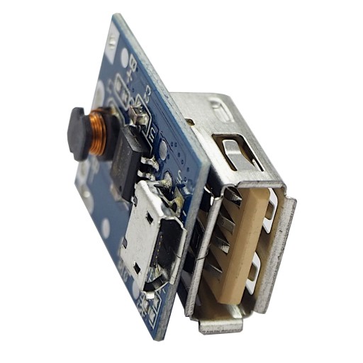 Mini USB modul powerbanky, ovládanie nabíjania 18650
