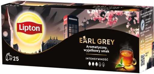 Čaj Earl Grey čierny vo vrecúškach Lipton 25 ks x2
