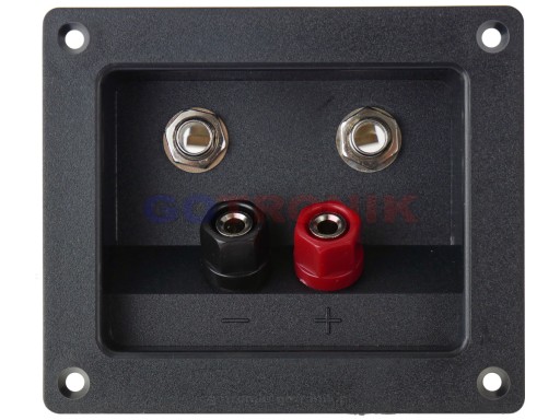 Zásuvka na reproduktor x2 banánik +2x Jack 97mm x 83mm