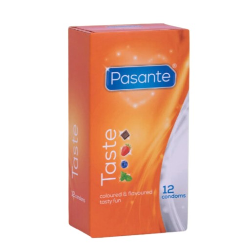 Pasante Taste ochutené a voňavé kondómy 12 kusov