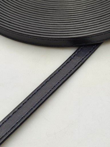 Eko kožený remienok na kabelku 8 mm / 100 cm, námornícka modrá