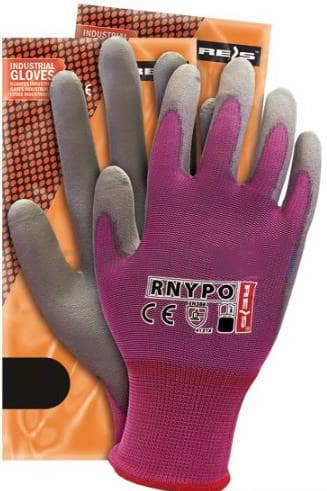 Latexové ochranné pracovné rukavice Reis (r 8)
