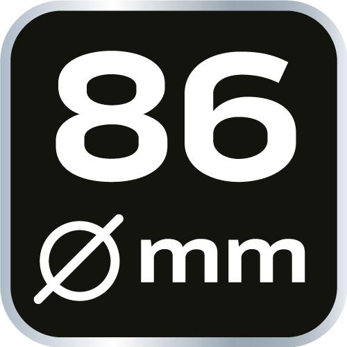 Hrdlo olejového filtra 86 mm, 16 uhlov