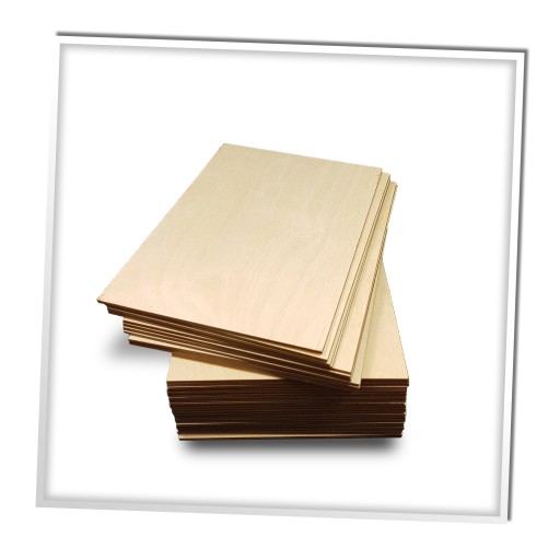 Drevená veľkosť A4, 3MM preglejka, pre CNC laser