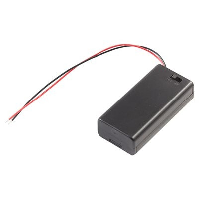 KOŠ NA BATÉRIE TYP 2XAAA 1X1,5V KRYT A VYPÍNAČ