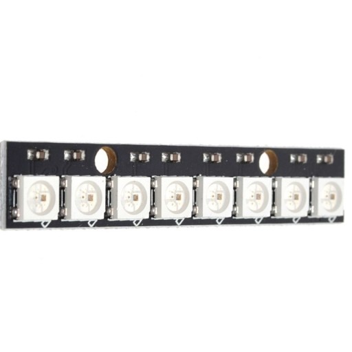 Programovateľný 8 x LED RGB SMD 5050 WS2812B modul
