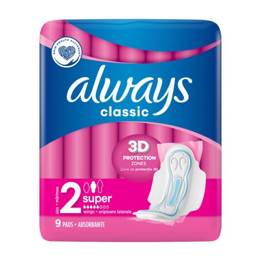 VŽDY MAXI podložky s krídelkami, 9 kusov