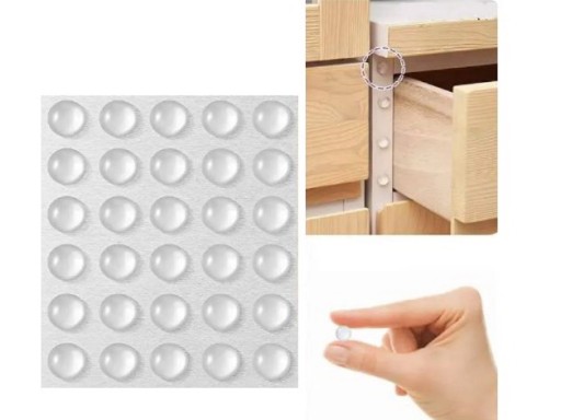 SAMOLEPIACE SILIKONOVÉ GUMENÉ NÁBYTOKOVÉ NÁBYTOKOVÉ NÁRAZNÍKY 15 x 2 mm 30 ks