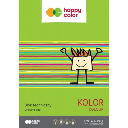 Technický blok, farebný, A3, 170g, 10 listov