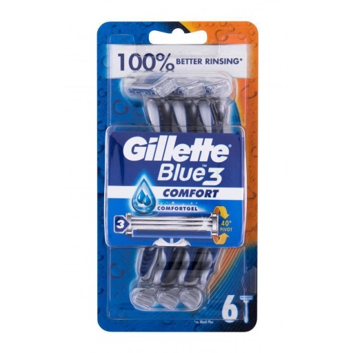 Jednorazové holiace strojčeky GILLETTE Blue 3 COMFORT - 6 ks
