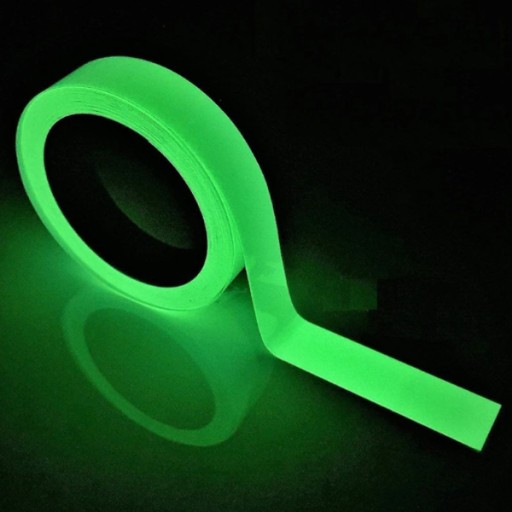 Fluorescenčná páska SVIETIACA V TME 5m x 1cm
