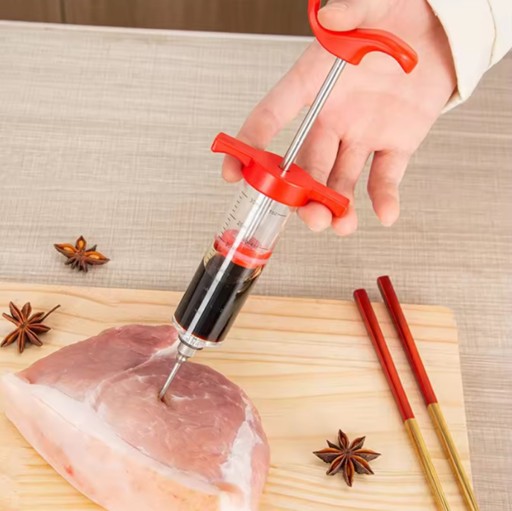 INJEKTOR NA SUZENÉ MÄSO ŠUNKOVÁ STRIEKAČKA + 3 IHLY 30ML AG406B