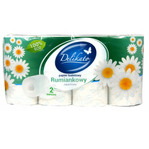 Delikato 2-vrstvový harmančekový toaletný papier Mega Pack 16 roliek
