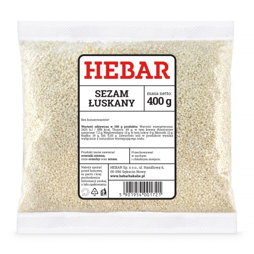 LÚPANÝ BIELY SEZAM 400 G PRÍRODNE VYSOKÁ KVALITA