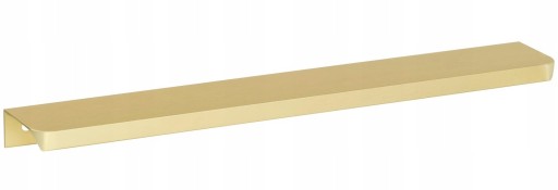 Okrajová rukoväť aplikovaná vpredu, matná zlatá - 64/84 mm UA06R AMIX